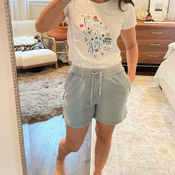 Dance & Marvel Stone Washed Bandana Pocket Terry Shorts - Picture 1 of 10